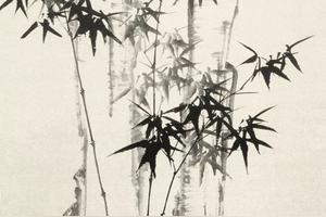 郑板桥写兰竹，清雅悠远图