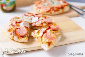 快开学了，还为早餐吃什么发愁？这款简单易做的披萨面包赶紧收藏图片