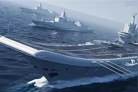 山东舰携2艘055开赴南海，胡锡进：英航母如果敢挑事，就杀一儆百图片