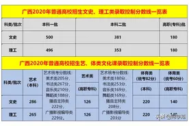 广西高考分数线及总分排名表揭晓：理科一本率21%，文科却不足8%图片