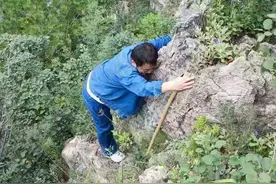 青天河电网重建勘测，八人组悬崖“探险”| 组图图片