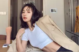 浙江健身女神，有着天使颜值搭配魔鬼身材！腹肌更是让人艳羡不已图片