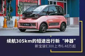 续航305km的短途出行新“神器”，新宝骏E300上市6.48万起图片