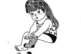简笔画小女孩的日常，家里有女儿的赶紧收藏起来，骗生女儿系列图片