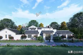 建成后的中式四合院，在天朗气清的时节赛过效果图图片