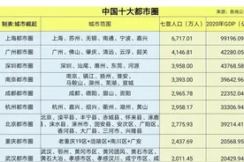 中国十大都市圈：上海都市圈强势领衔，嘉兴湖州受宠，常州摇摆图片