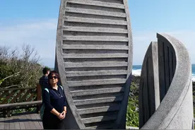 在台湾花莲北回归线偶遇抗美援朝老兵图片
