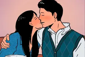 为什么喜欢上一个人，就有一种想亲对方的冲动？（漫画）图片