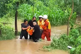 易县强降雨致主要山区行洪河道爆发1963年以来最大一次洪水，防汛救灾工作正在稳步开展图片