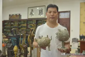 河南：47岁农民仿制青铜器21年，1组曾侯乙编钟能卖到140000元图片