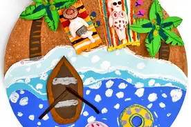 儿童画教程 | 惬意的夏日时光图片