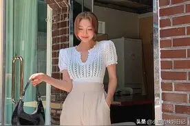 今夏火了一种穿法叫：T恤+阔腿裤，时髦显瘦，比你想象中的要好看图片