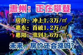 惠州5月报：供应量“腰斩”，房价却破1.3万，惠阳实现“三连涨”图片