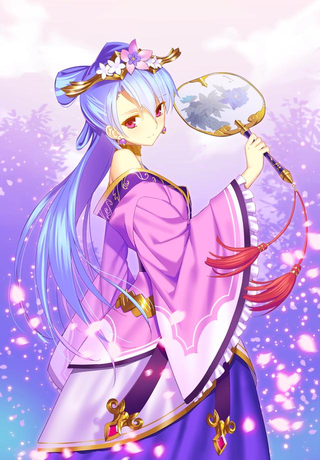 唯美国漫风格《三国罗曼史》游戏卡牌高清原画 女性版三国人物欣赏