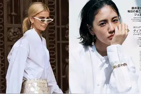 如何用一件“白衬衫”撑起你的气场？4个搭配细节，教你摆脱平庸图片