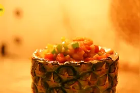 高颜值的芝士菠萝虾球，酸甜可口图片