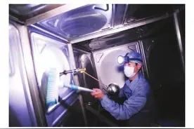 工厂生活水箱清洗消毒每年几次合适？「江阴利民」图片