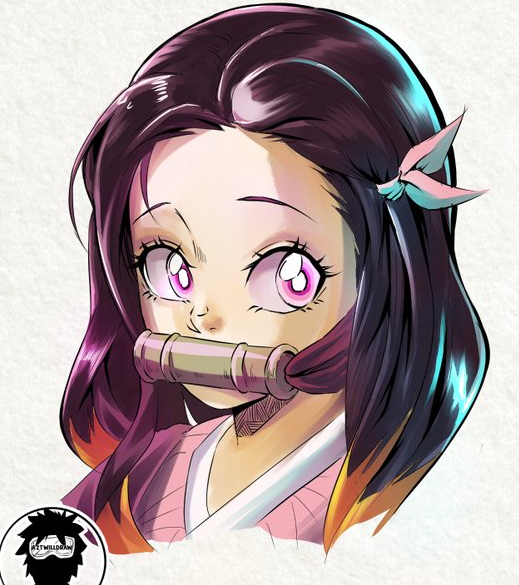 鬼灭之刃：画师用8种画风画祢豆子，火影版像雏田，JOJO版惹争议