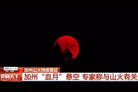 美国加州现血月图片