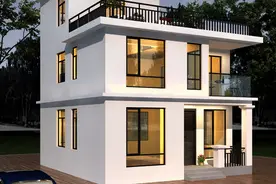 湖南小伙在老家建房，面宽8米，这样的设计布局，堪称完美图片