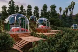 360°全透明星空房，打卡点、探索点、体验点，田园野奢新业态图片