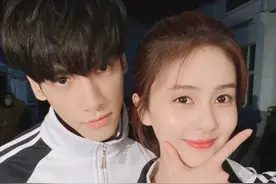 罗云熙和谁合照都“面带微笑”，可遇到她，抱入怀中笑不停图片