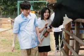 同样是穿五分裤，当张子枫和何炅站在一起，才是她的小腿有多粗图片