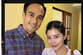 刘德华小姨子首晒一家三口合照，得天独厚的基因让人羡慕。图片