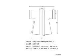 汉服制作-北宋长干寺半袖长衫排料裁剪制作过程教程图片