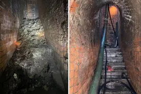 都市传说的绝惨气味？伦敦下水道堵塞的地下肥油山图片