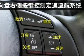 定速巡航的标志是什么样，如何使用图片