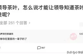 给领导送茶叶，怎么说才能让领导知道茶叶很贵呢？哈哈高手在民间图片