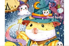 水彩 | 可爱的小仓鼠日常图片