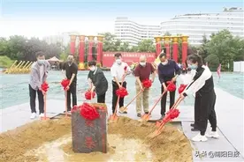 南阳市体育中心全民健身馆项目开工 地上6层，地下1层，预计工期500天图片