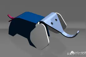 UG建模一个机械狗，就是这狗子看起来像大象啊图片