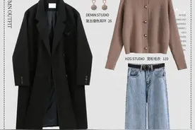 早春如何将毛呢大衣穿出休闲ins风～图片