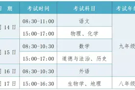 2020年中考通知来了！图片