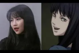 漫画里的绝世美女，川上富江摄人心魄的容颜。图片