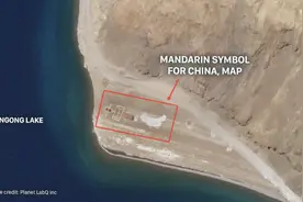 向中国边防军人致敬！印度吃惊地发现“中国地图”被刻在班公湖旁图片