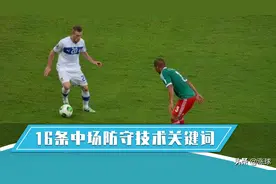 16条中场防守技术关键词（青训指导要点）图片