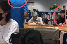 一图书馆美女被大叔“当众羞辱”：“这么大岁数不回家生孩子”图片