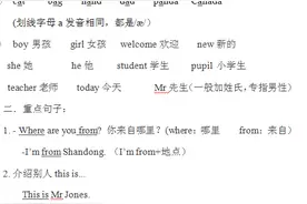 分享一份三年级下册英语复习资料，需要的朋友快收藏吧图片