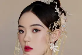 童婷美丽课堂：新中式传统东方新娘国风妆面造型图片