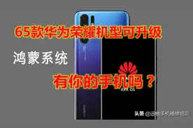 65款华为、荣耀机型可升级鸿蒙系统正式版，网友：这一天终于来了图片