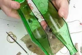 如何才能把酒瓶一剖两半？来来来看我怎么做的