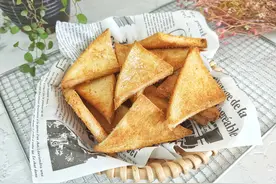 剩吐司这样做，香甜酥脆，几分钟就能上桌，孩子们都抢着吃图片