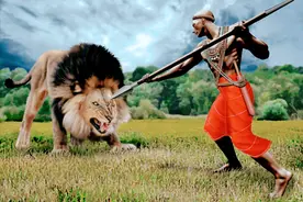 雄狮连大象都不怕，为何却怕马赛人？看看马赛人曾经是怎么对它的图片