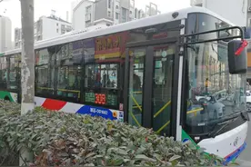 青岛公交308路线有了新型纯电动车图片