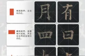 欧体、柳体、赵体不同字形的书写方法及典型例字临习提示图片
