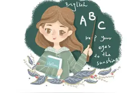 小学英语口语朗读《在理发店》图片